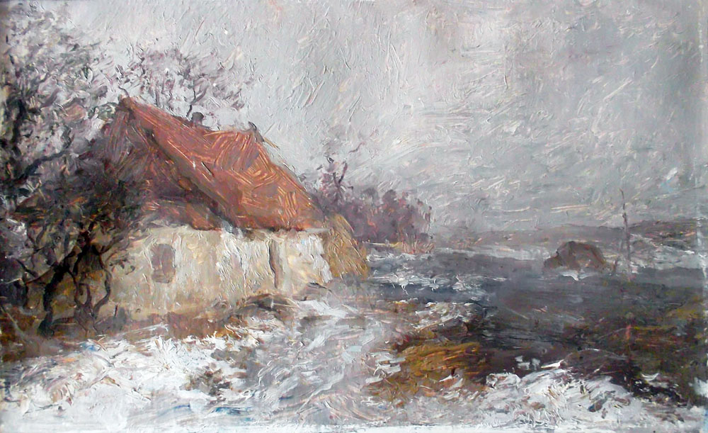 «Хата». 1980-і рр. Полотно, олія